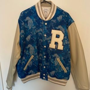 True Religion tie dye varsity jacket